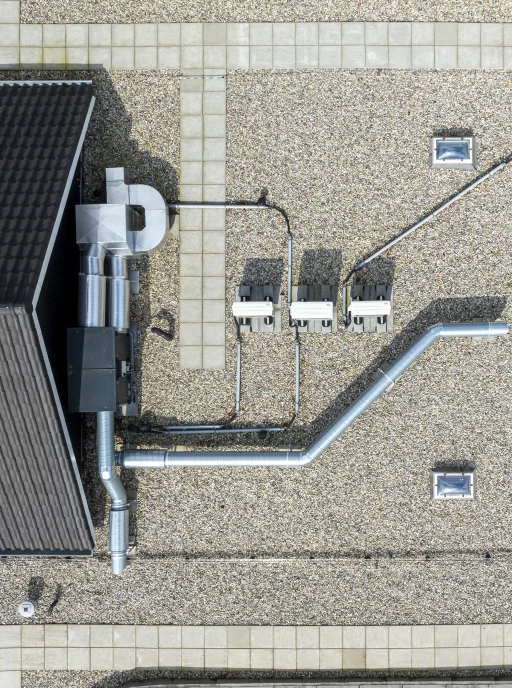 Ventilatie installatie dak